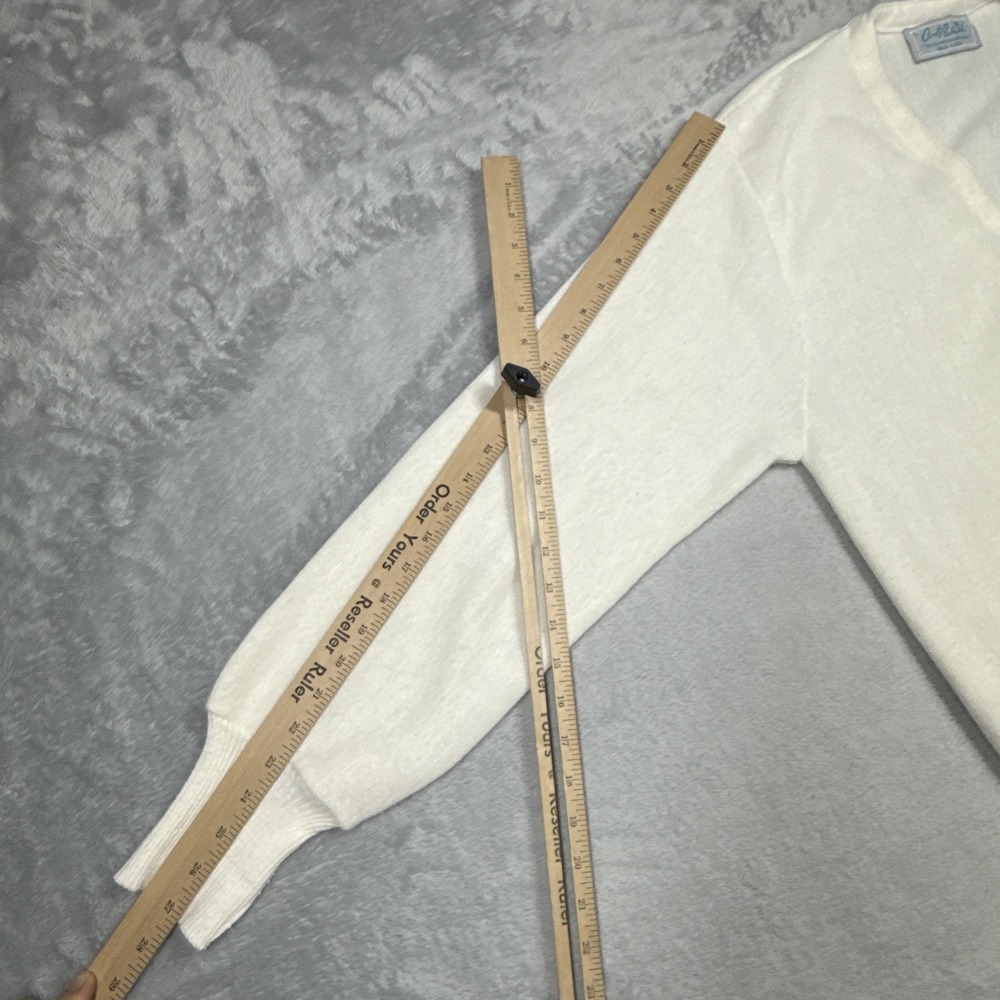Vintage Arnold Palmer Signature Collection Cardigan Sweater Mens Large Ivory USA - Picture 9 of 15
